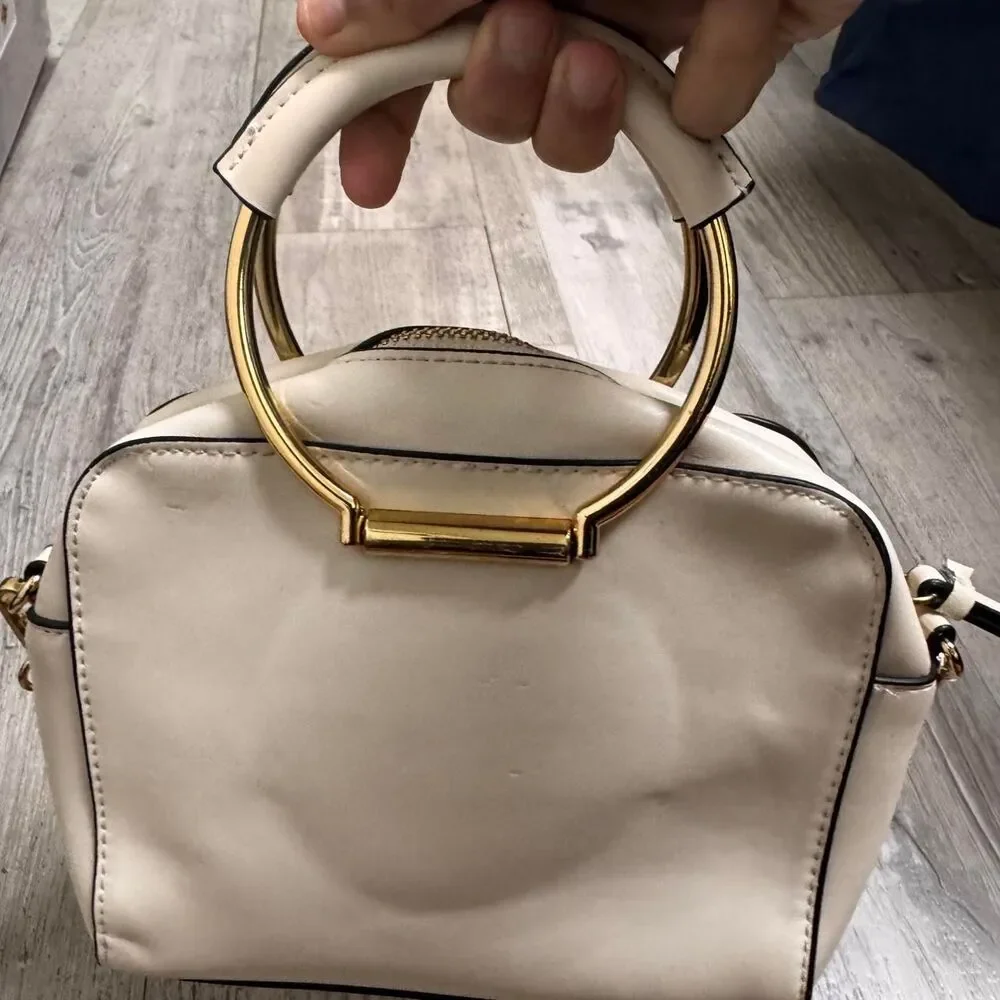 A-new-day Women's White and Cream Bag